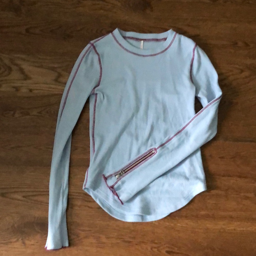 Free People tight fit long-sleeve shirt